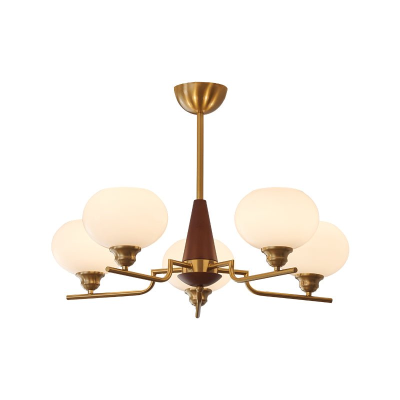 Celeste Sphere Walnut Chandelier - view 18