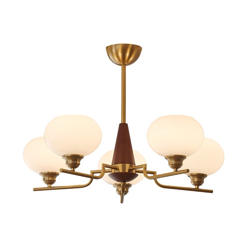 Celeste Sphere Walnut Chandelier - view 16