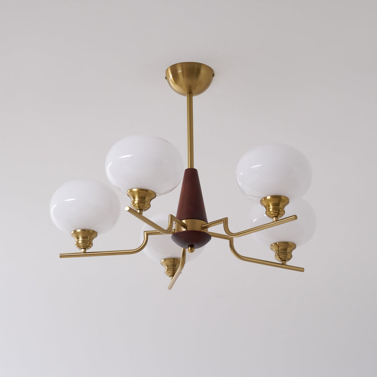Celeste Sphere Walnut Chandelier - view 20