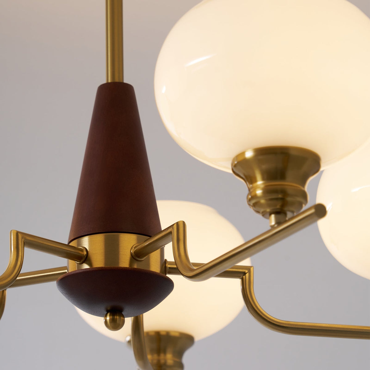 Celeste Sphere Walnut Chandelier - view 22