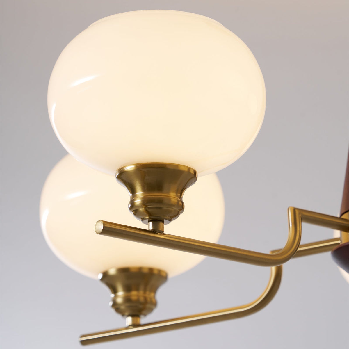 Celeste Sphere Walnut Chandelier - view 23