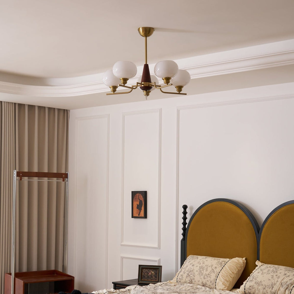 Celeste Sphere Walnut Chandelier - view 25