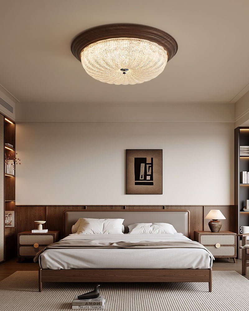 Celestia Walnut Ceiling Light - view 7