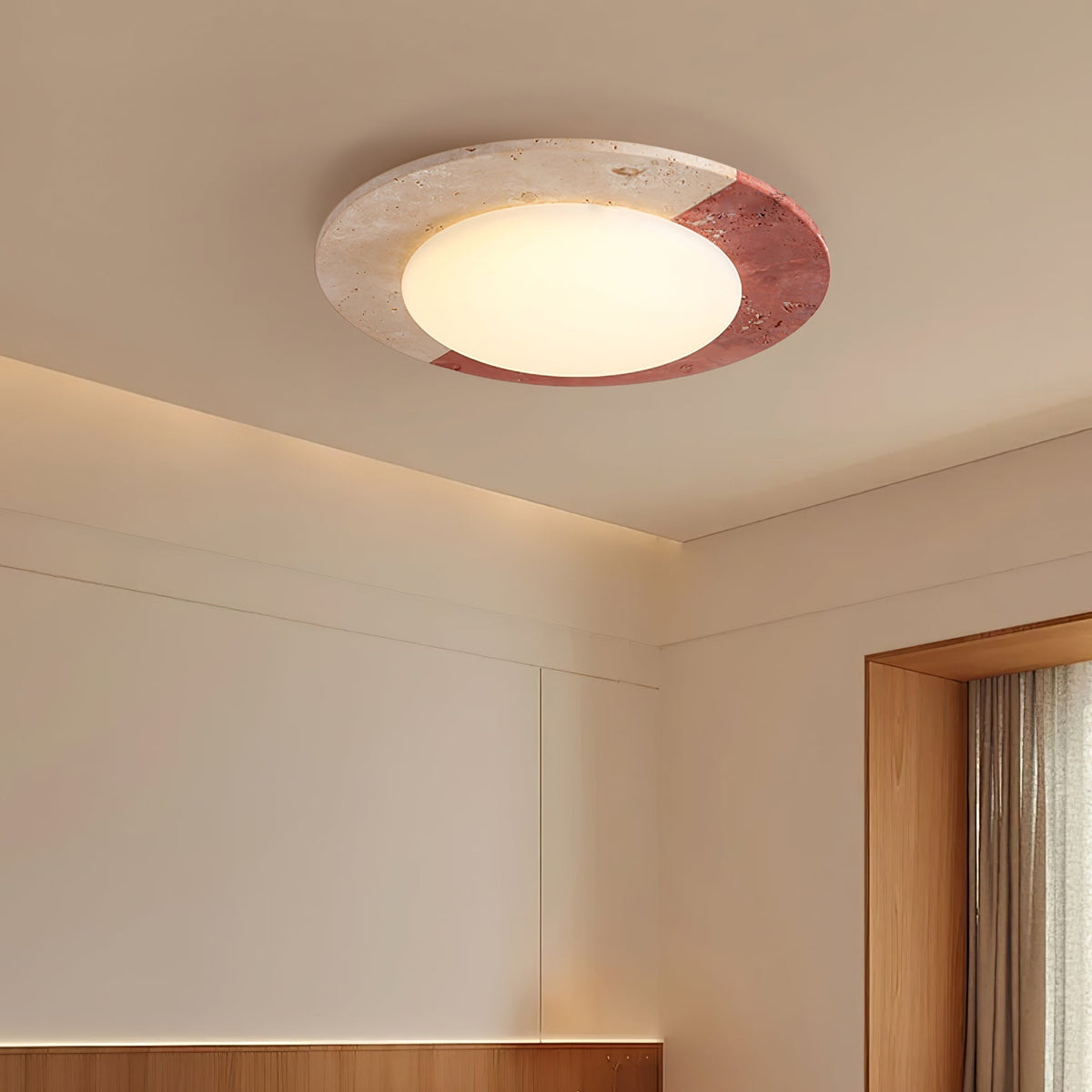 Celestial Travertine Ceiling Lamp - view 3