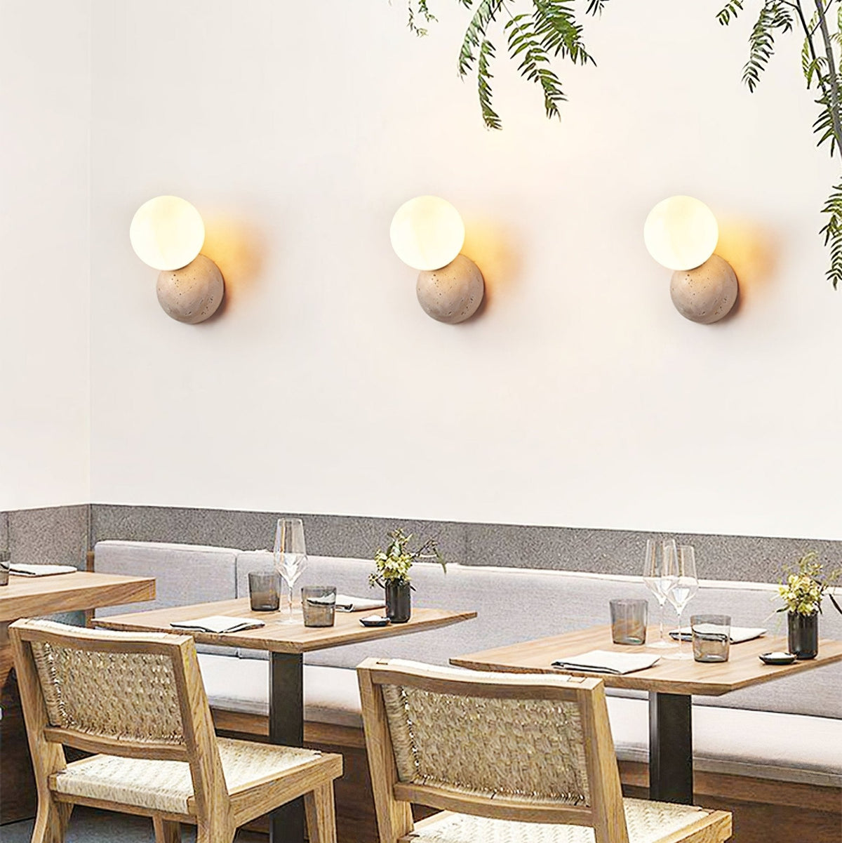 Celestial Travertine Wall Sconce