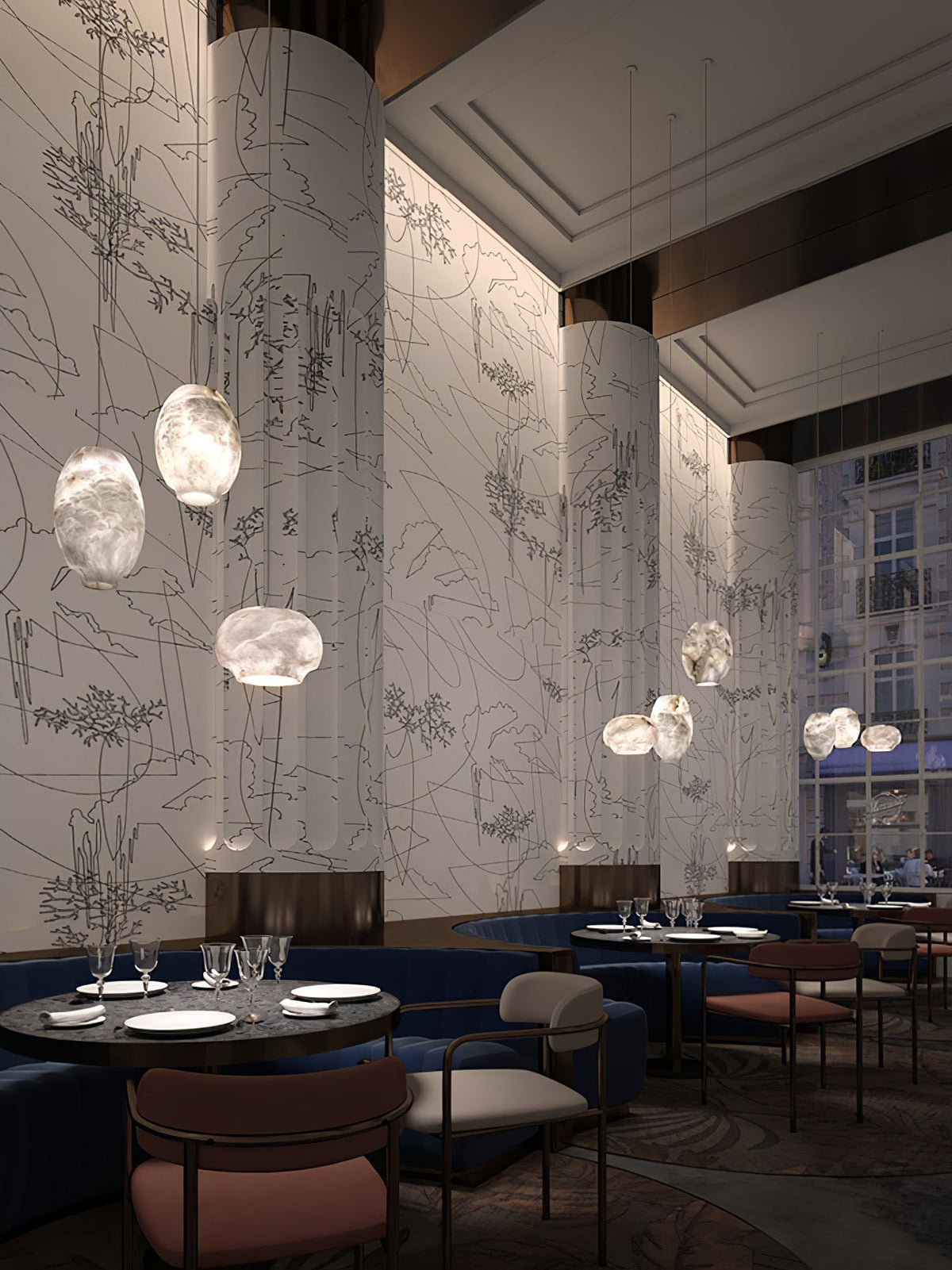 Camille Alabaster Pendant Lamp