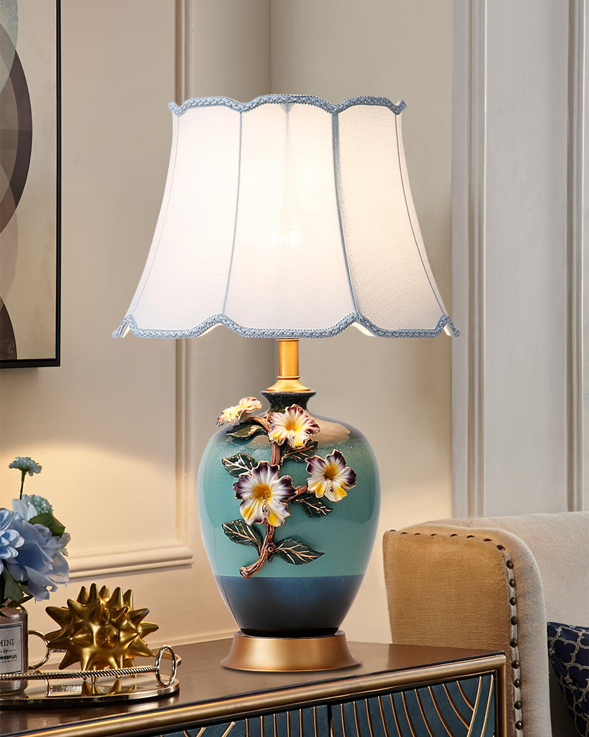 Ceramic Pattern Table Lamp - view 9