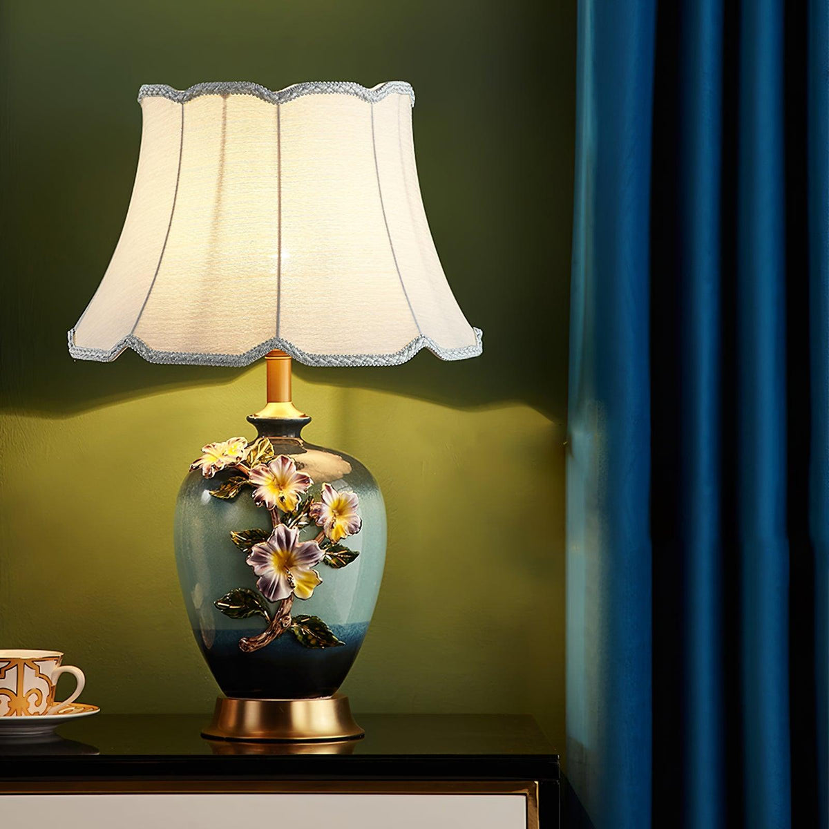 Ceramic Pattern Table Lamp - view 3