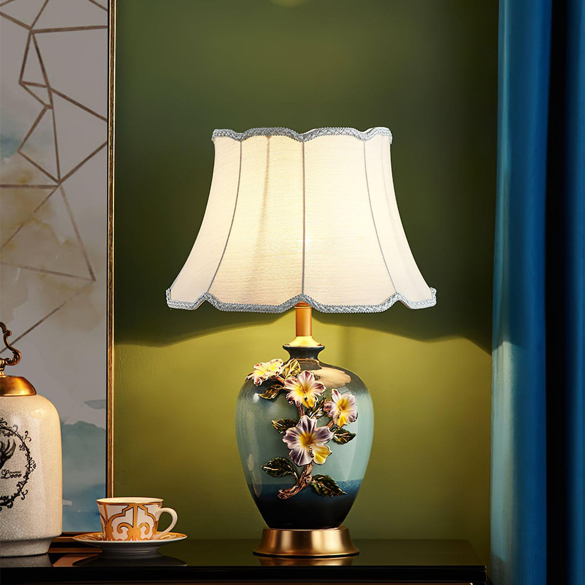 Ceramic Pattern Table Lamp - view 2