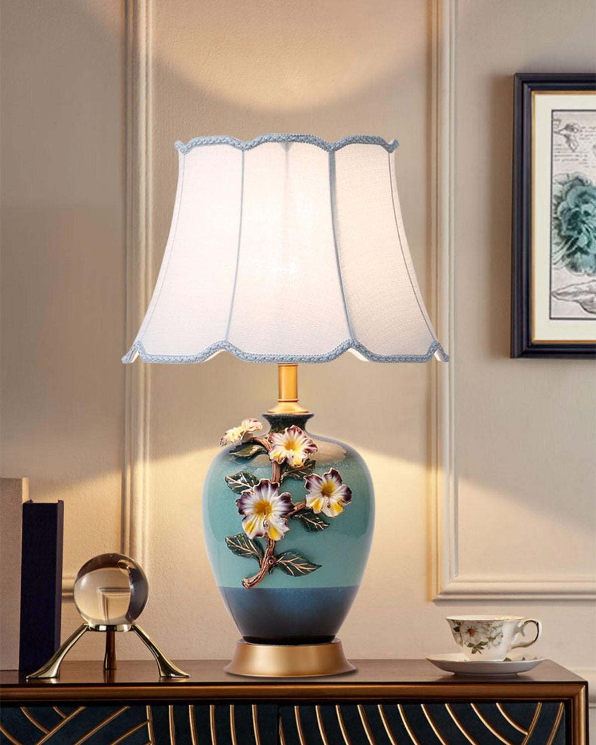 Ceramic Pattern Table Lamp - view 4