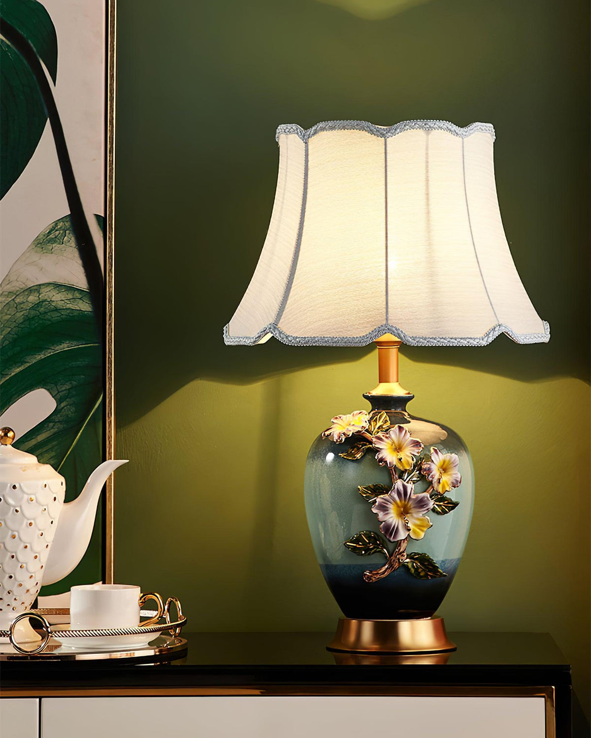 Ceramic Pattern Table Lamp - view 7