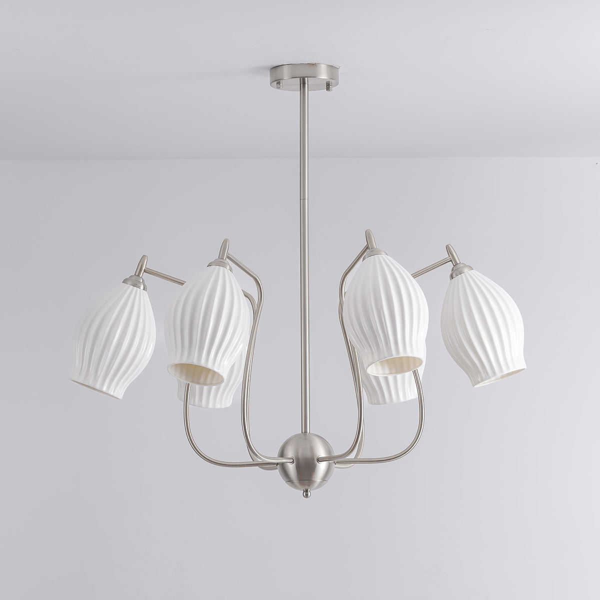 Ceramic Ribbed Chandelier - view 50