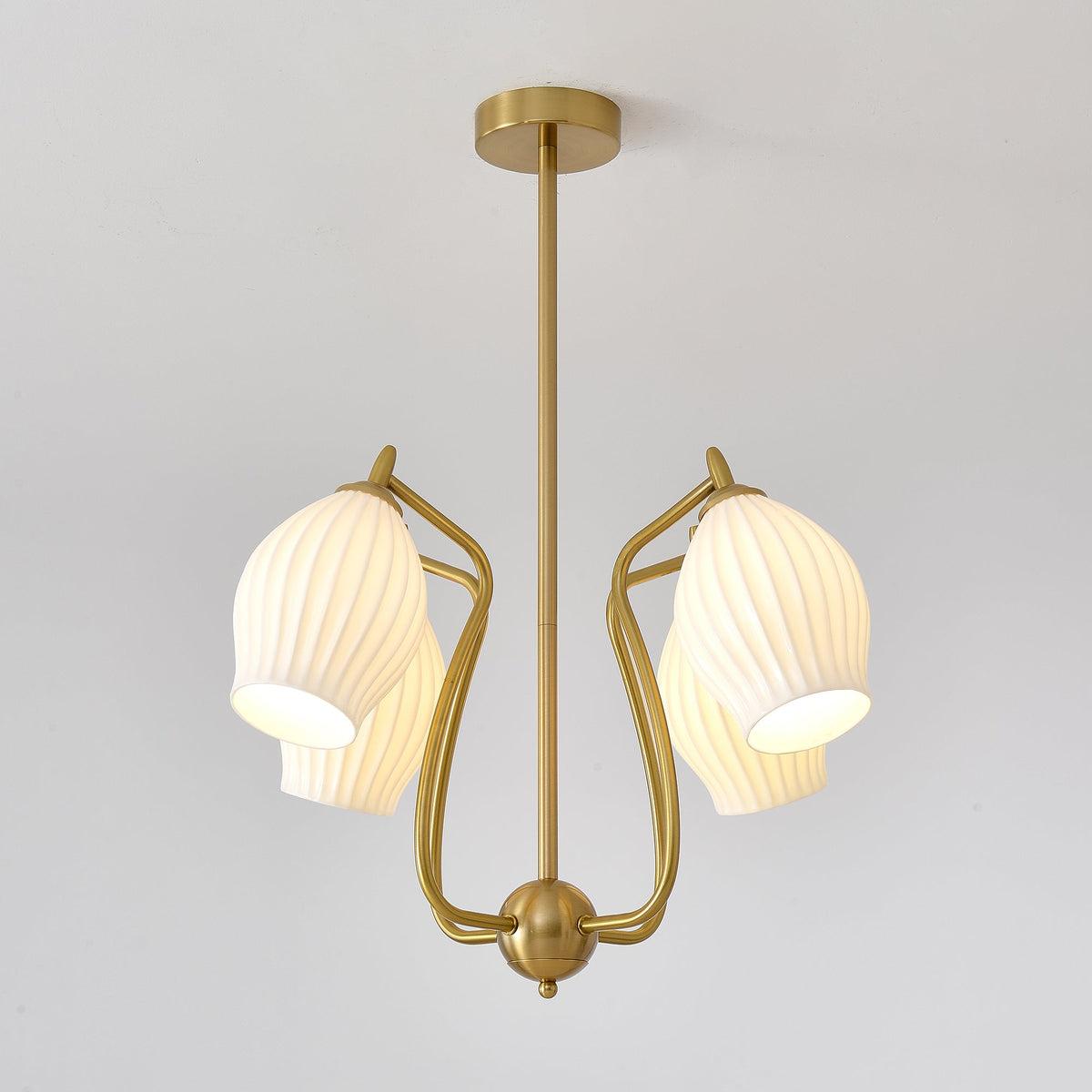 Ceramic Ribbed Chandelier - view 52