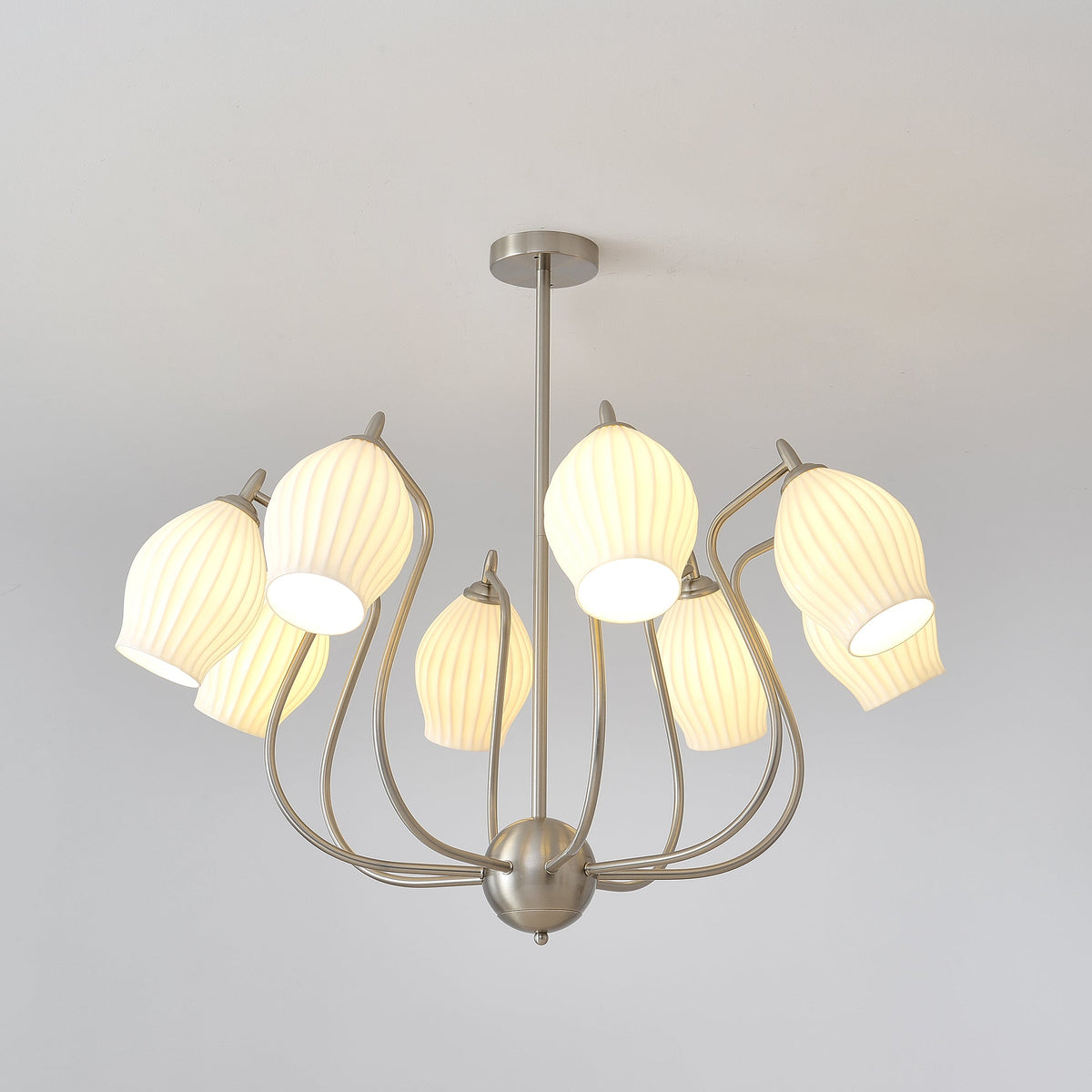 Ceramic Ribbed Chandelier - view 55