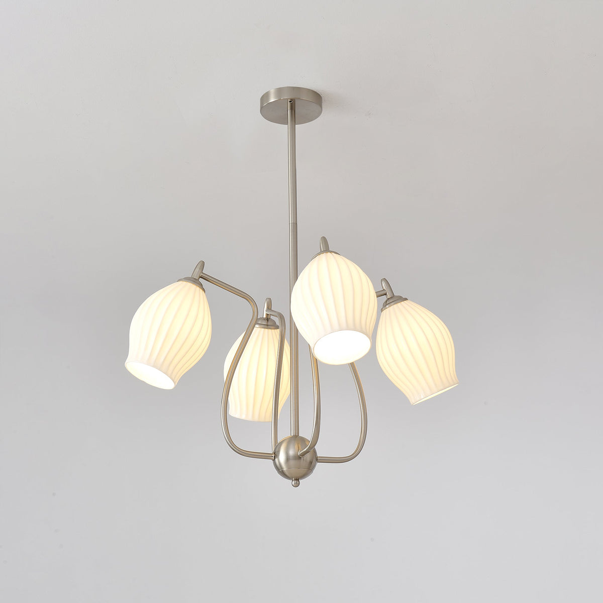 Ceramic Ribbed Chandelier - view 57