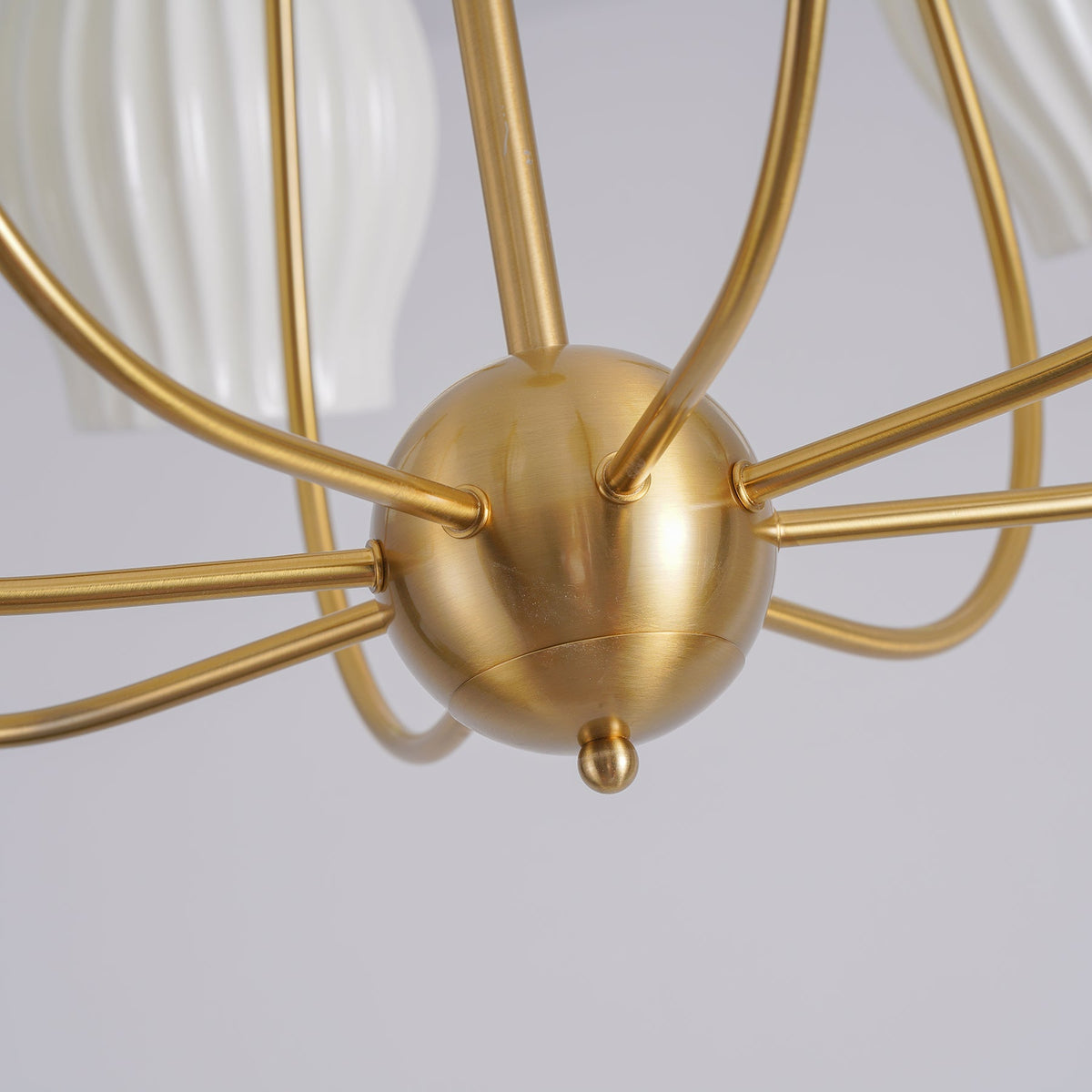 Ceramic Ribbed Chandelier - view 15