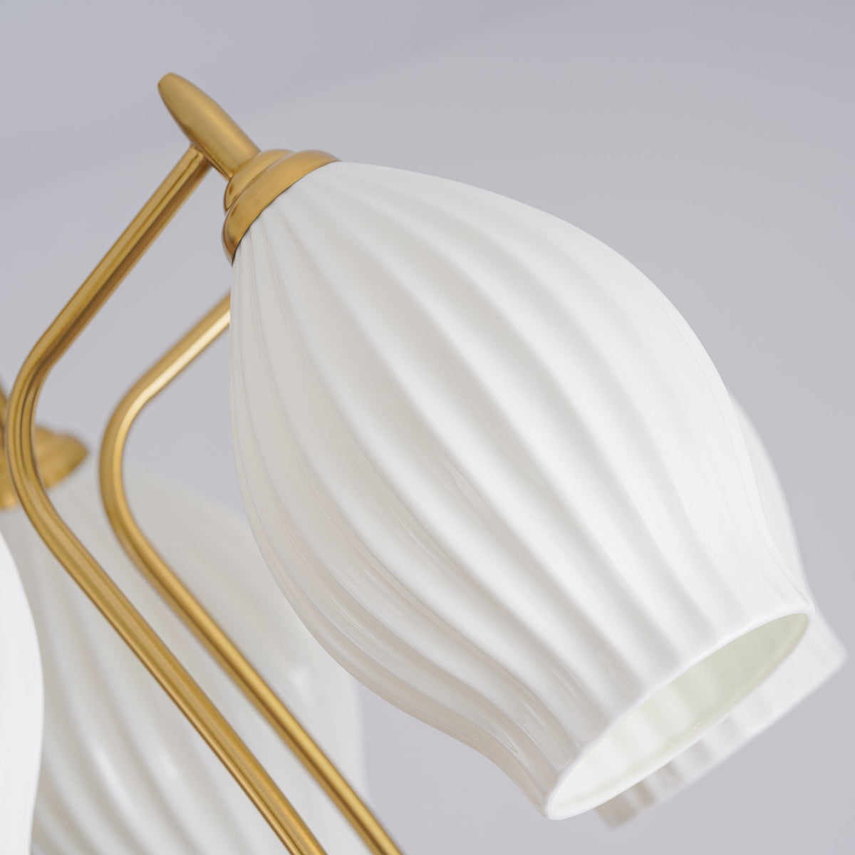 Ceramic Ribbed Chandelier - view 14