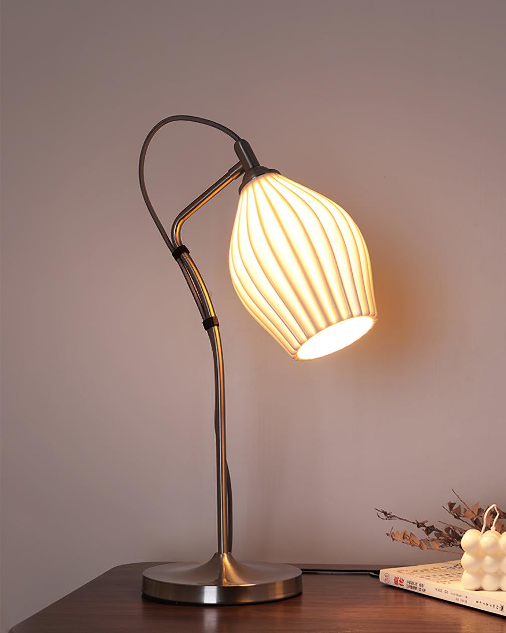 Ceramic Ribbed Table Lamp - view 11