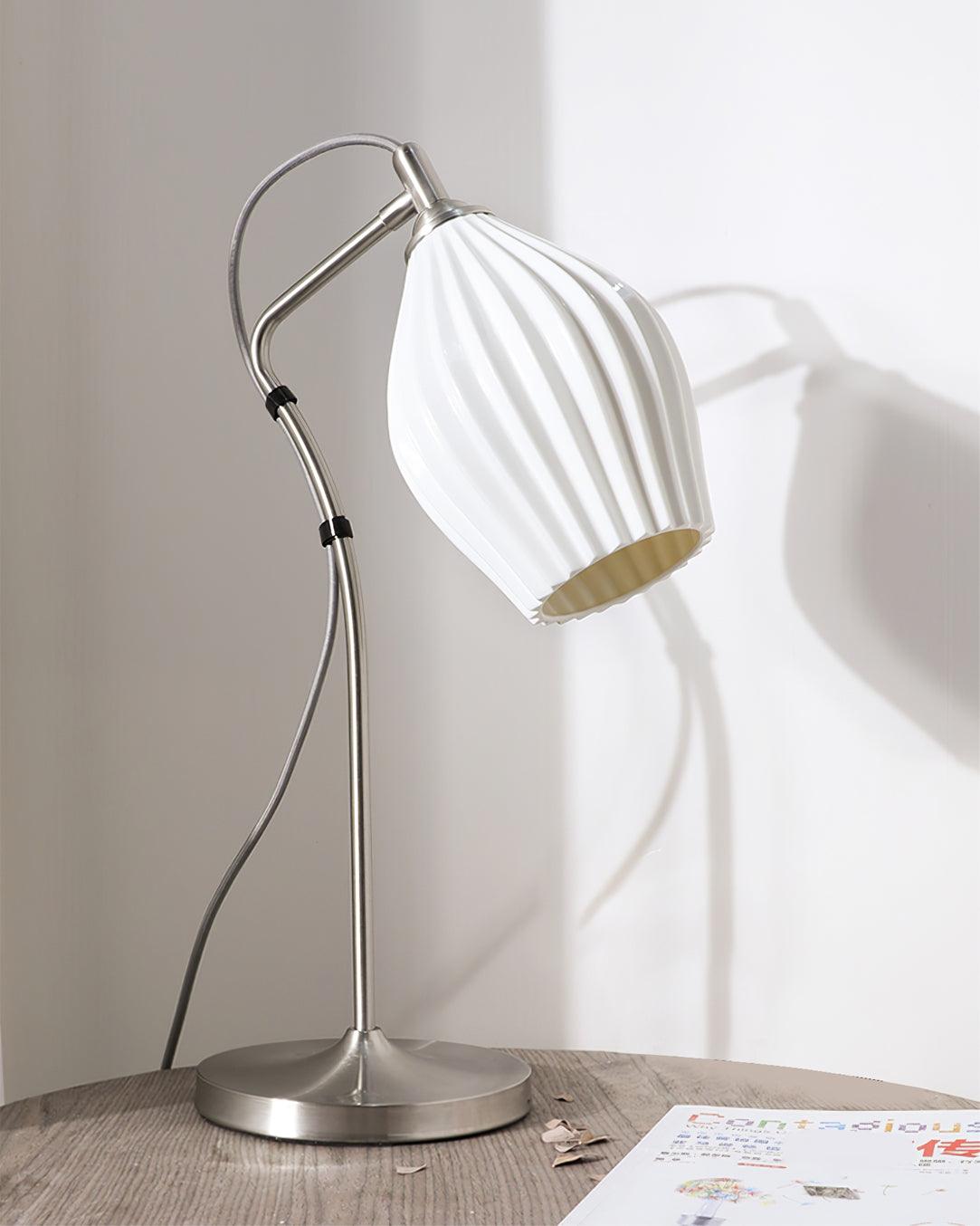 Ceramic Ribbed Table Lamp - view 12