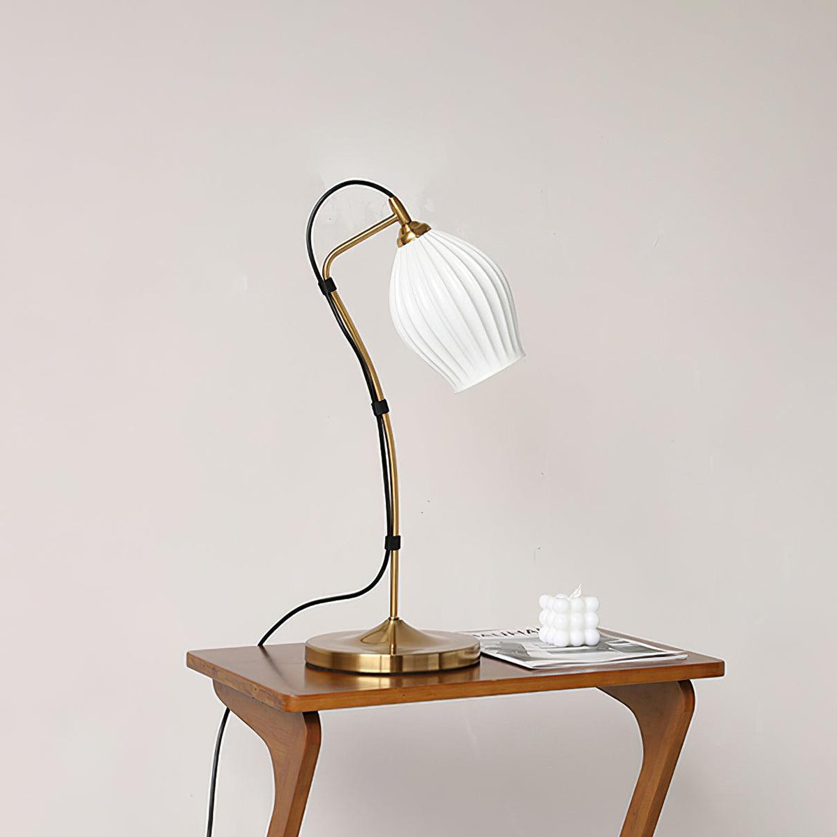 Ceramic Ribbed Table Lamp - view 14