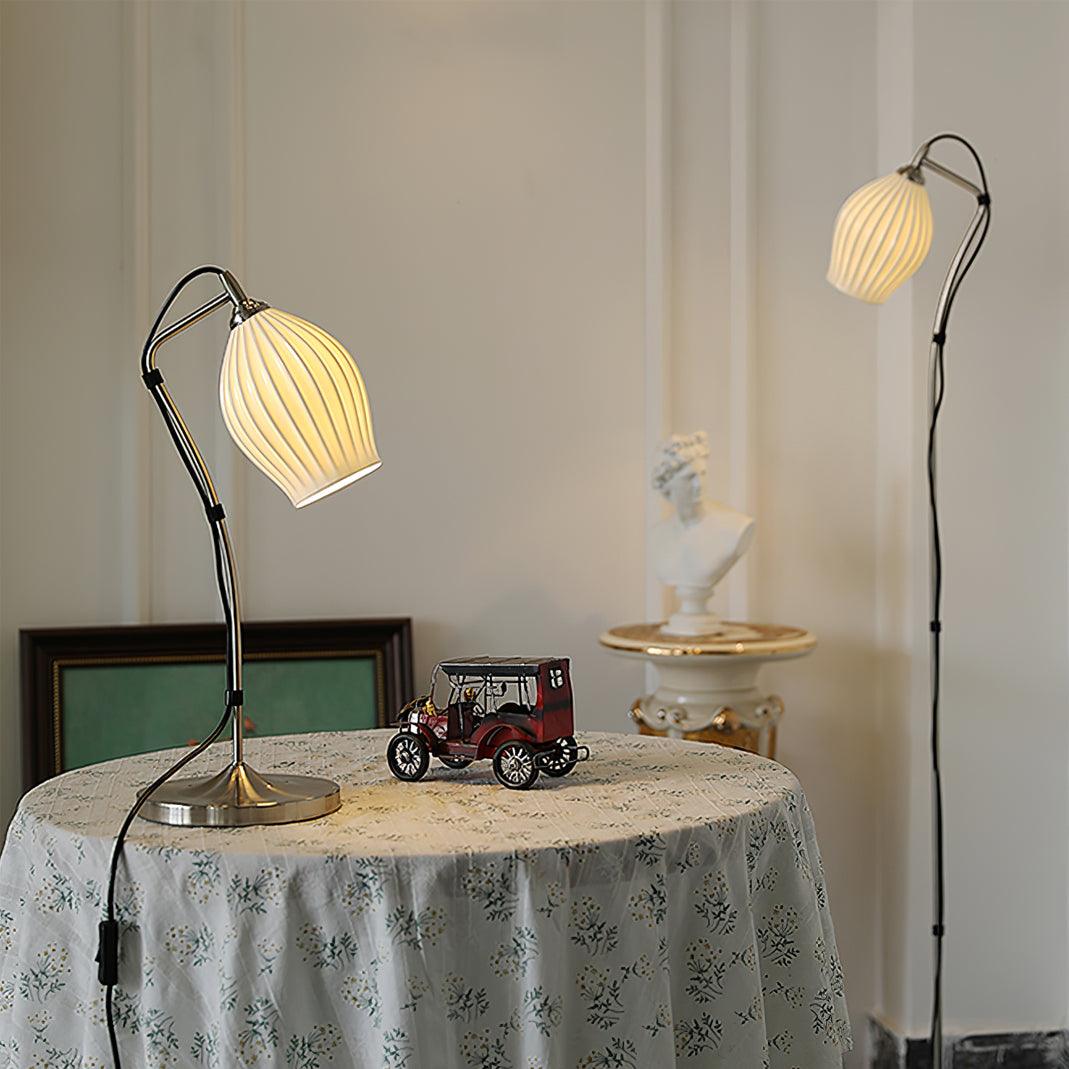 Ceramic Ribbed Table Lamp - view 15