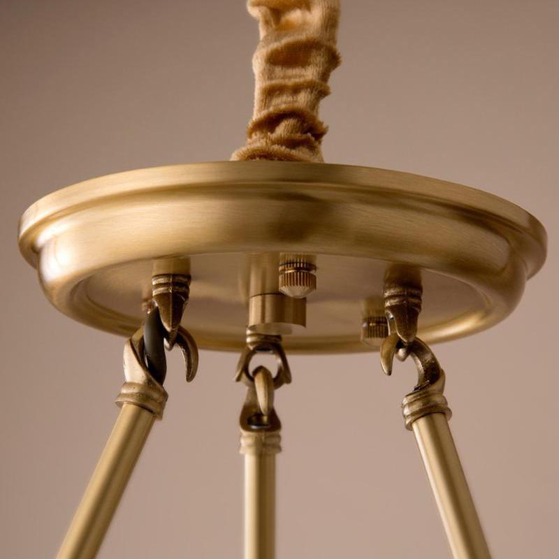 Antique Brass Chandelier - view 7