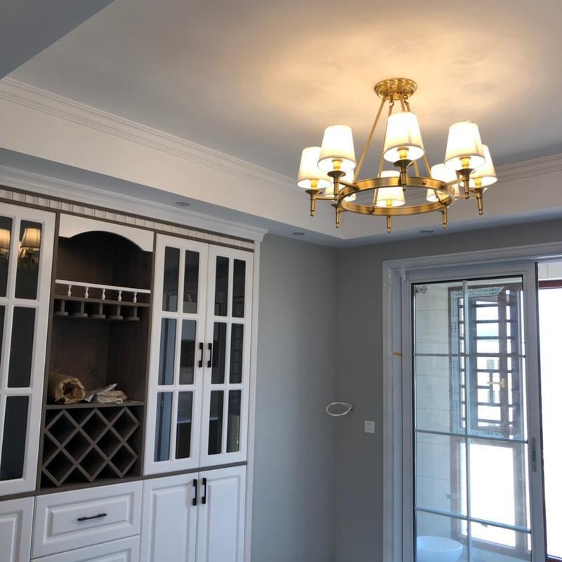 Antique Brass Chandelier - view 5