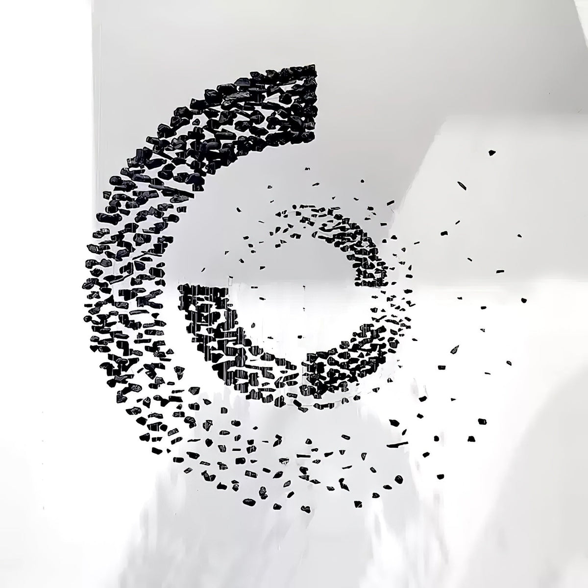 Charcoal Cascade Pixel Chandelier - view 4