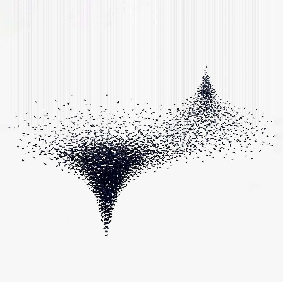 Charcoal Cascade Pixel Chandelier - view 21