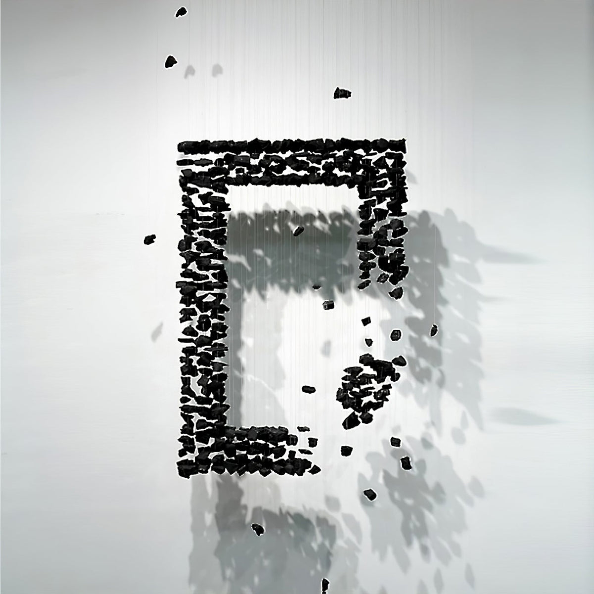 Charcoal Cascade Pixel Chandelier - view 22