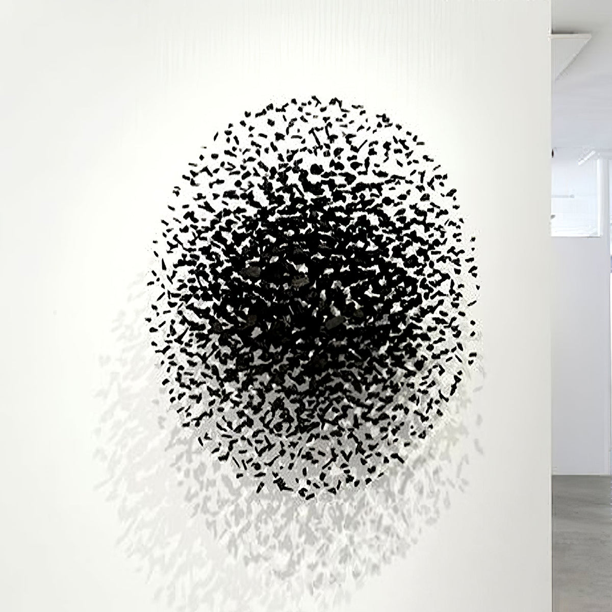 Charcoal Cascade Pixel Chandelier - view 17