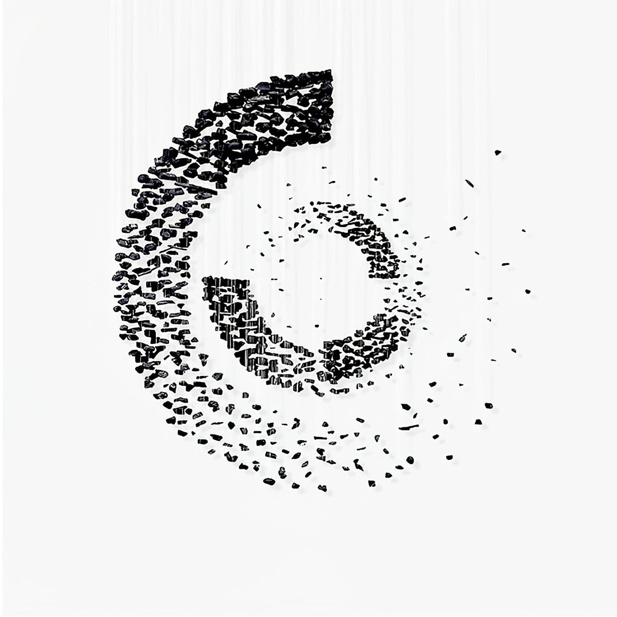 Charcoal Cascade Pixel Chandelier - view 16