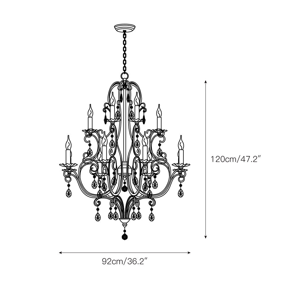 Chateau Tiered Chandelier - view 3
