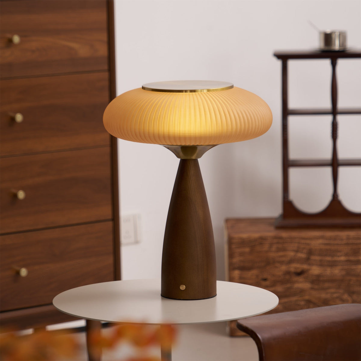 Cielo Wooden Rechargeable Table Lamp - view 2