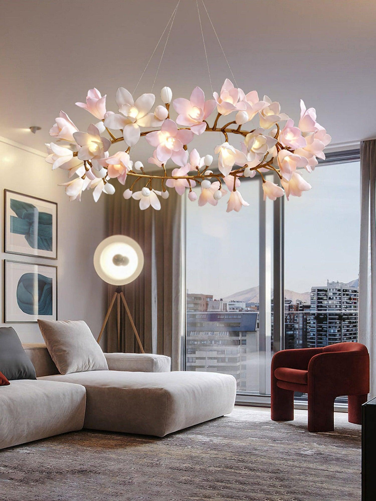 Circular Blossom Chandelier - view 14