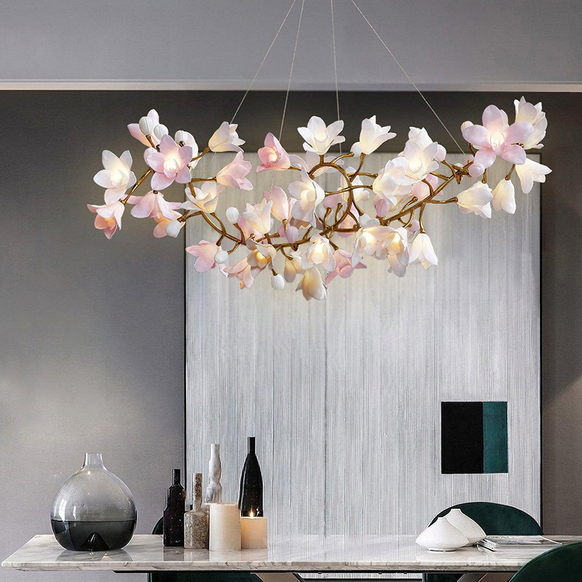 Circular Blossom Chandelier - view 2