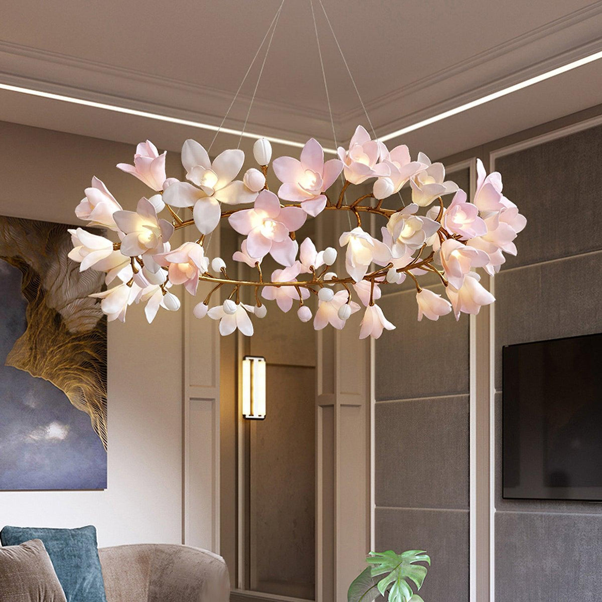 Circular Blossom Chandelier - view 8
