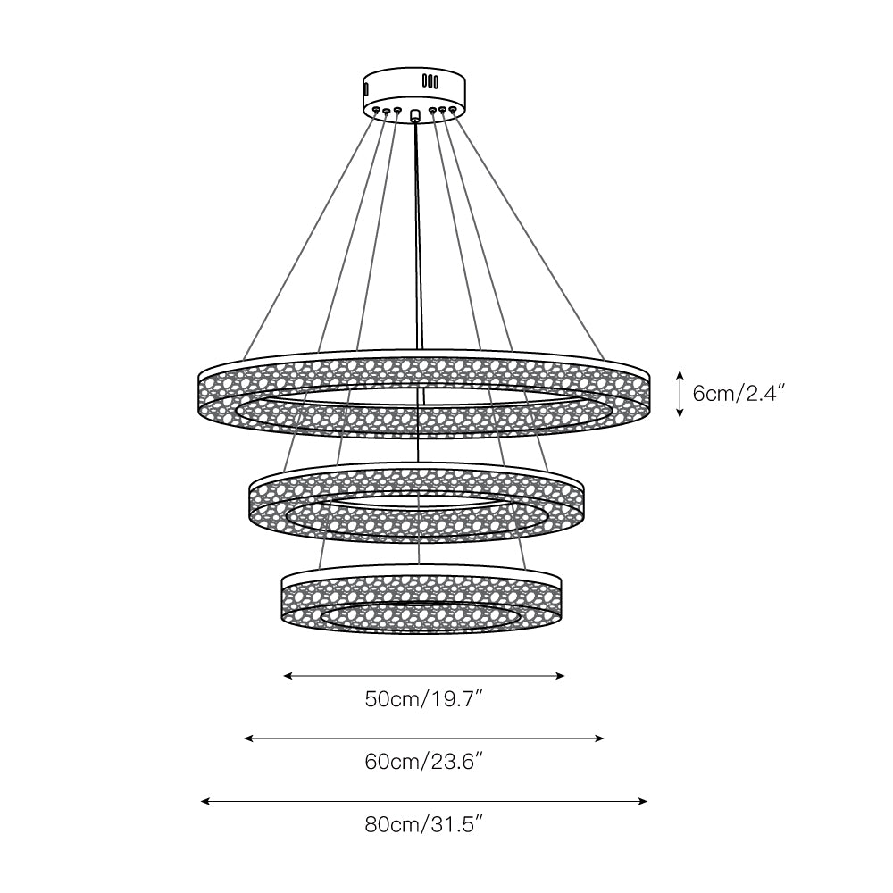 Coblitz Round LED Chandelier - view 6