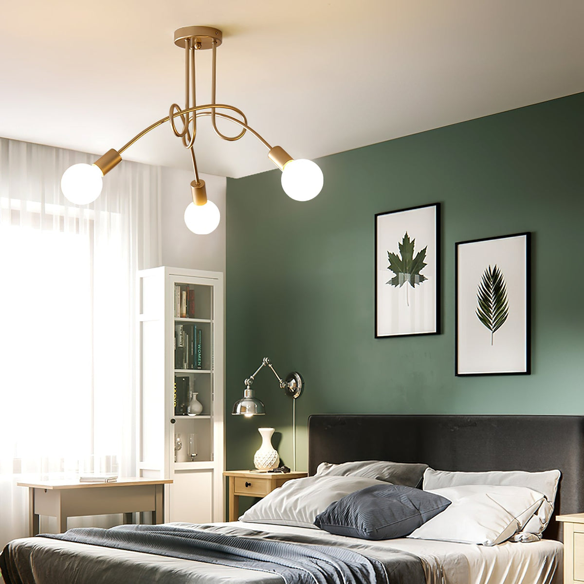 Colonial Sputnik Ceiling Lamp