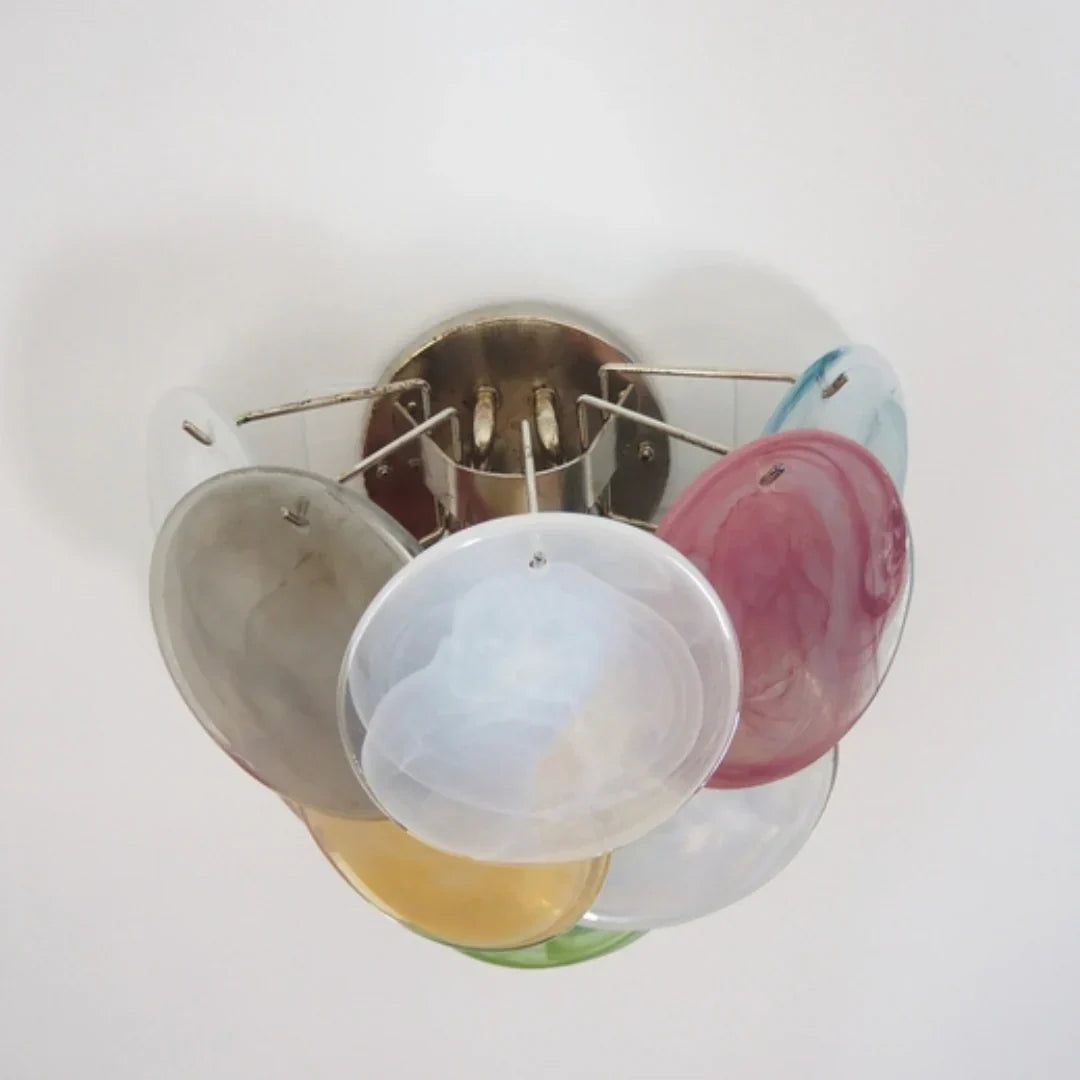 Colorful Murano Disc Wall Lamp