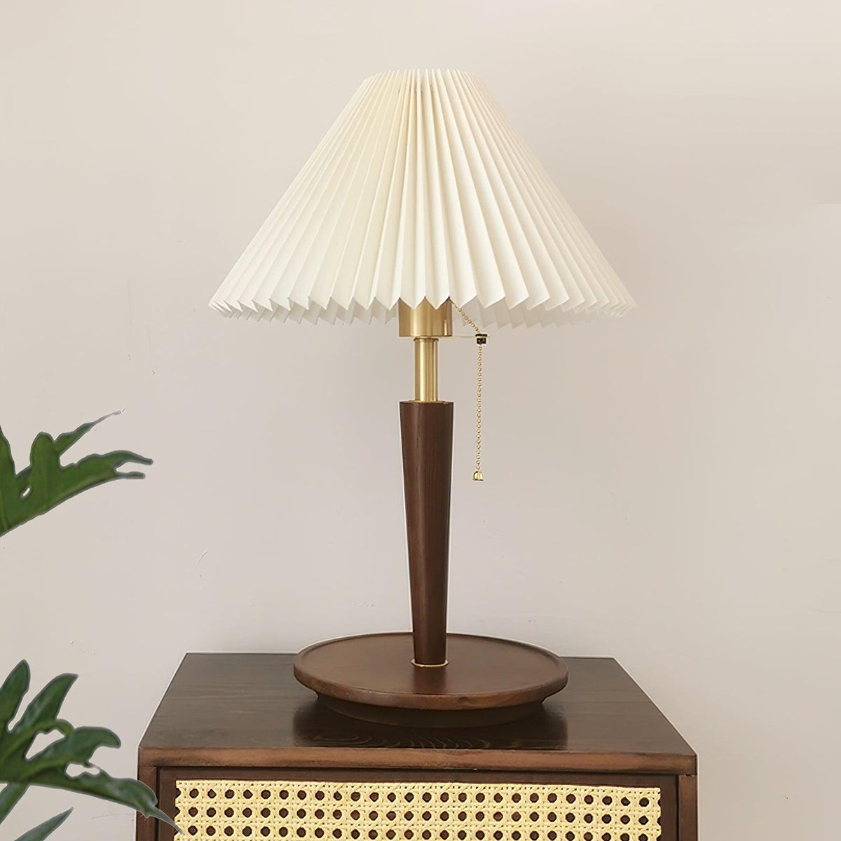 Cone Pleated Fabric Table Lamp - view 13