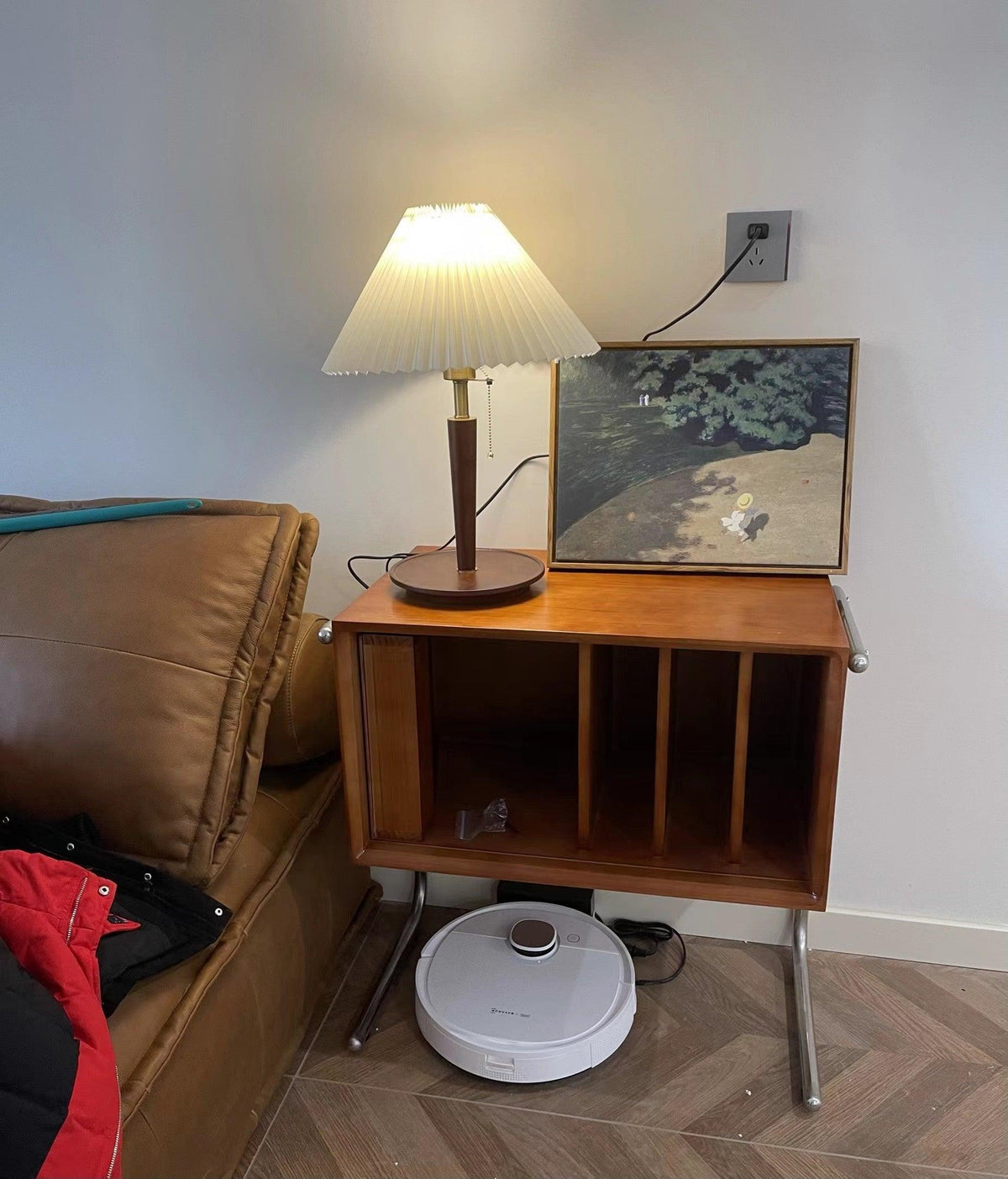 Cone Pleated Fabric Table Lamp - view 11