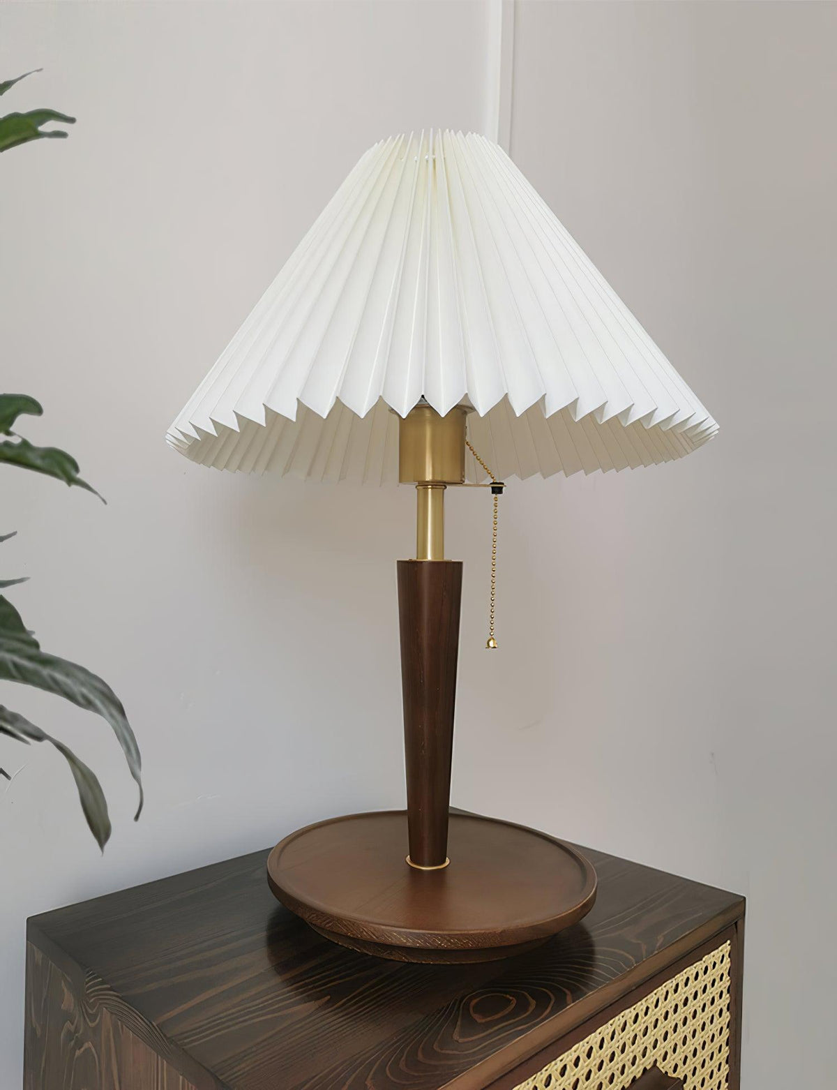 Cone Pleated Fabric Table Lamp - view 22