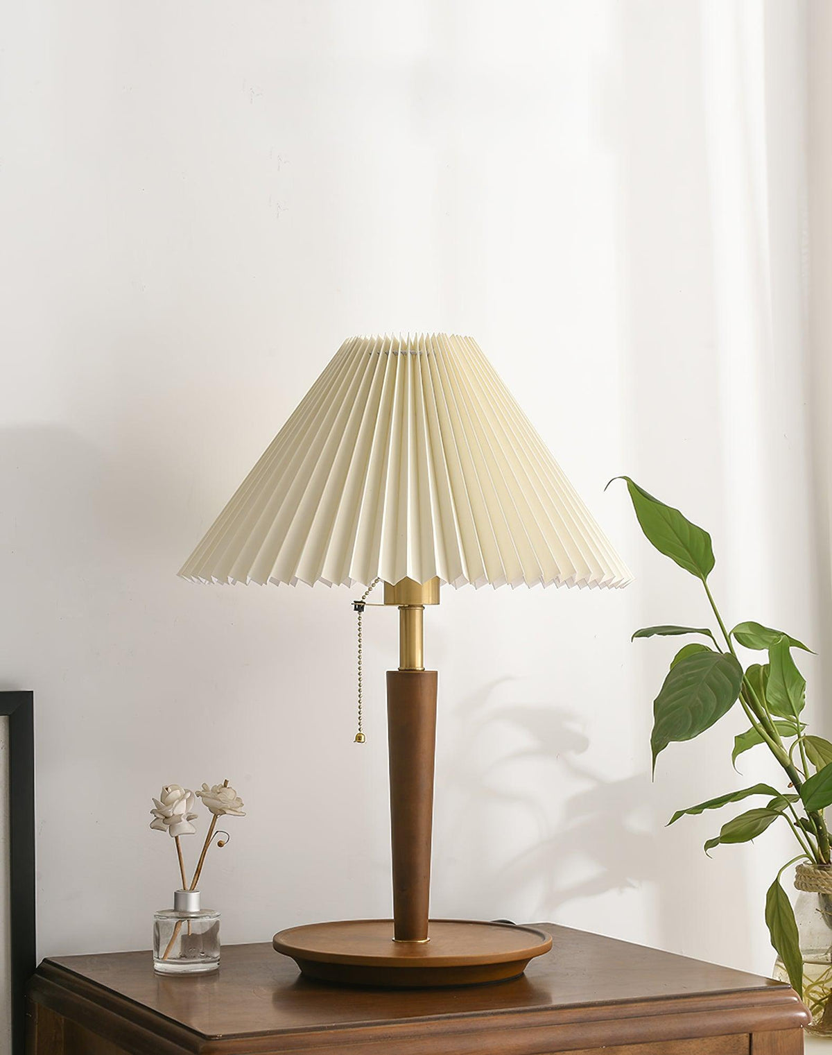 Cone Pleated Fabric Table Lamp - view 24