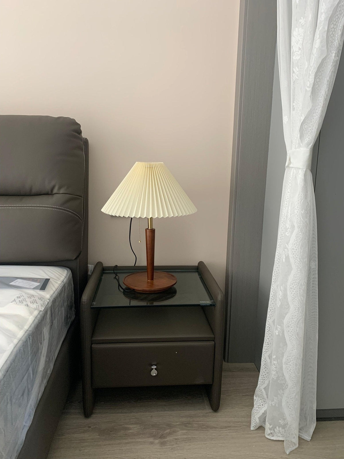 Cone Pleated Fabric Table Lamp - view 27