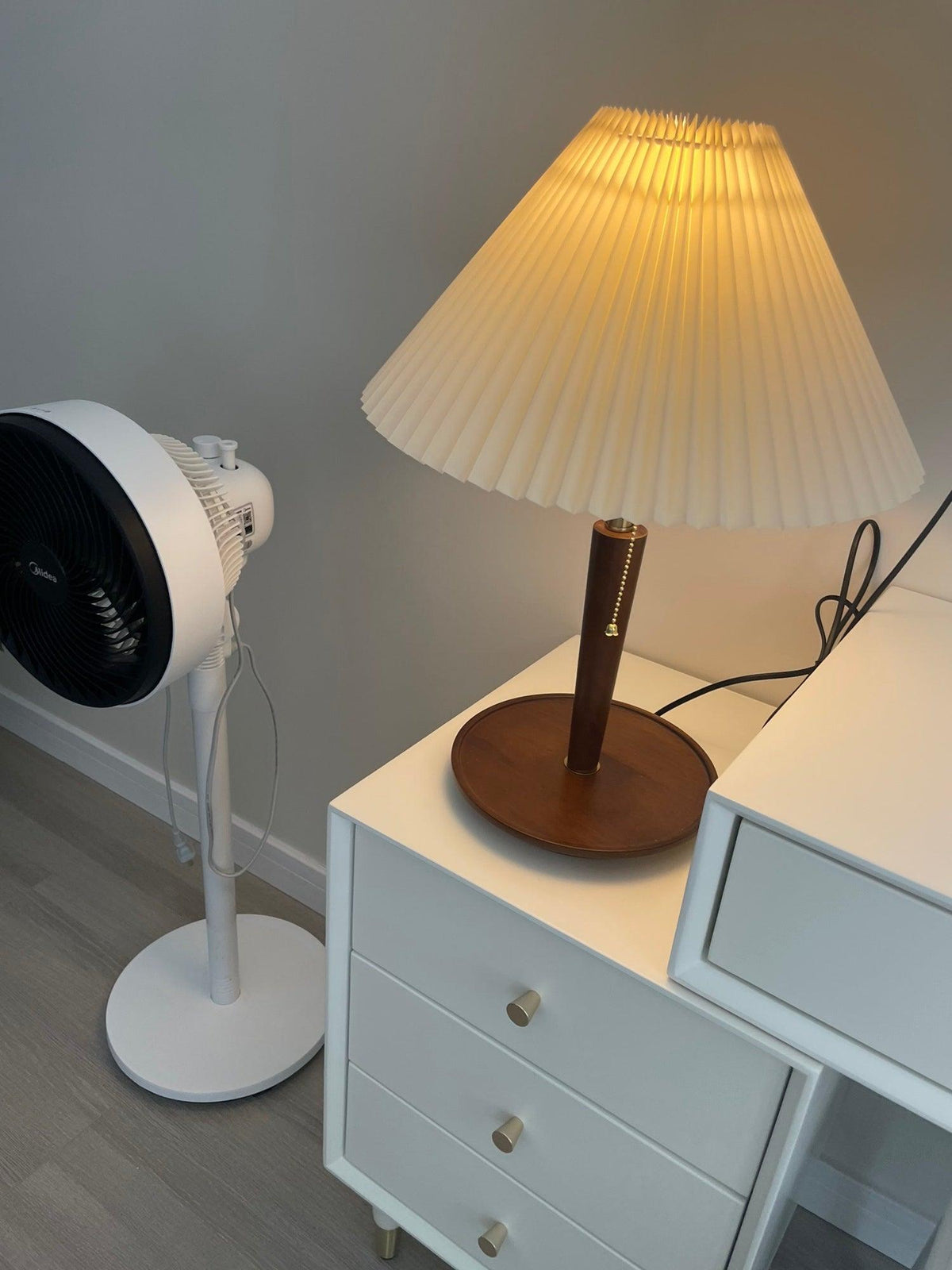 Cone Pleated Fabric Table Lamp - view 29