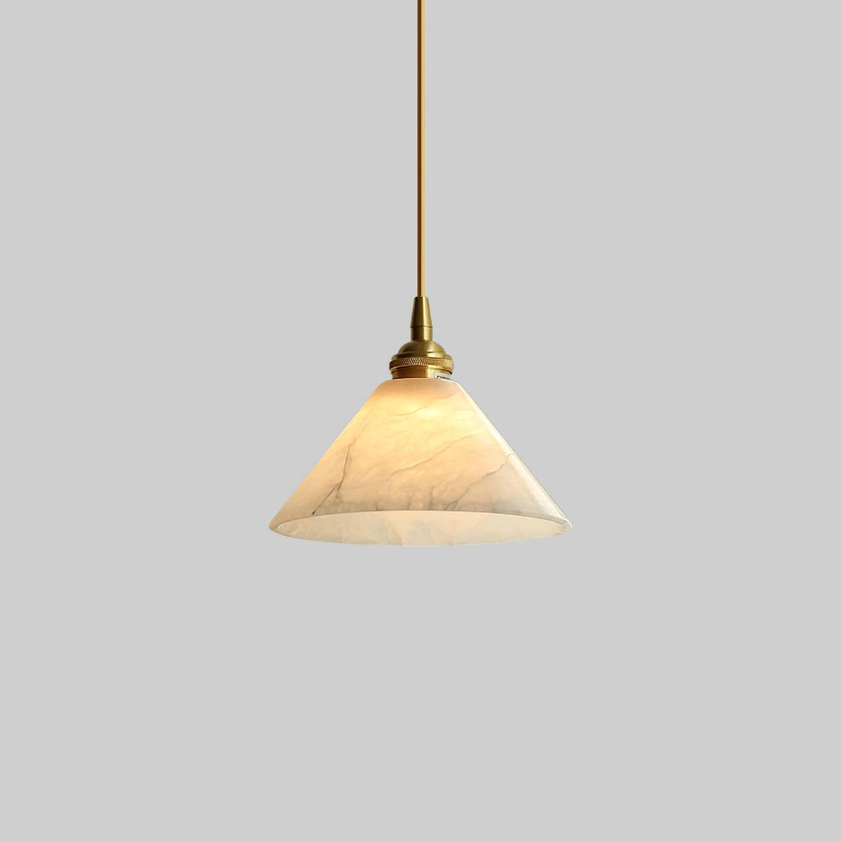 Conical Brass Pendant Lamp