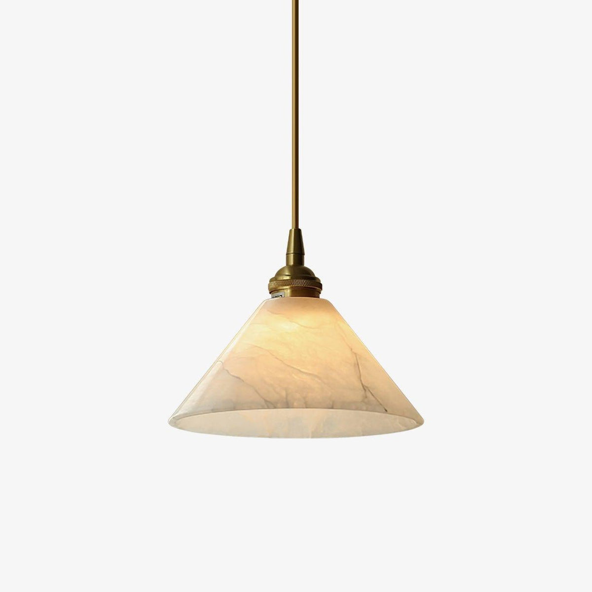Conical Brass Pendant Lamp