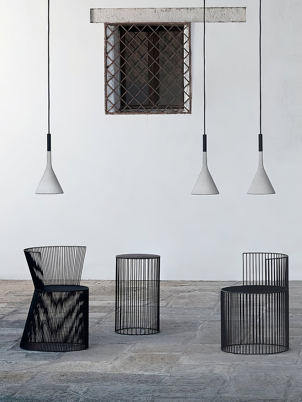 Conical Concrete Pendant Light - view 4
