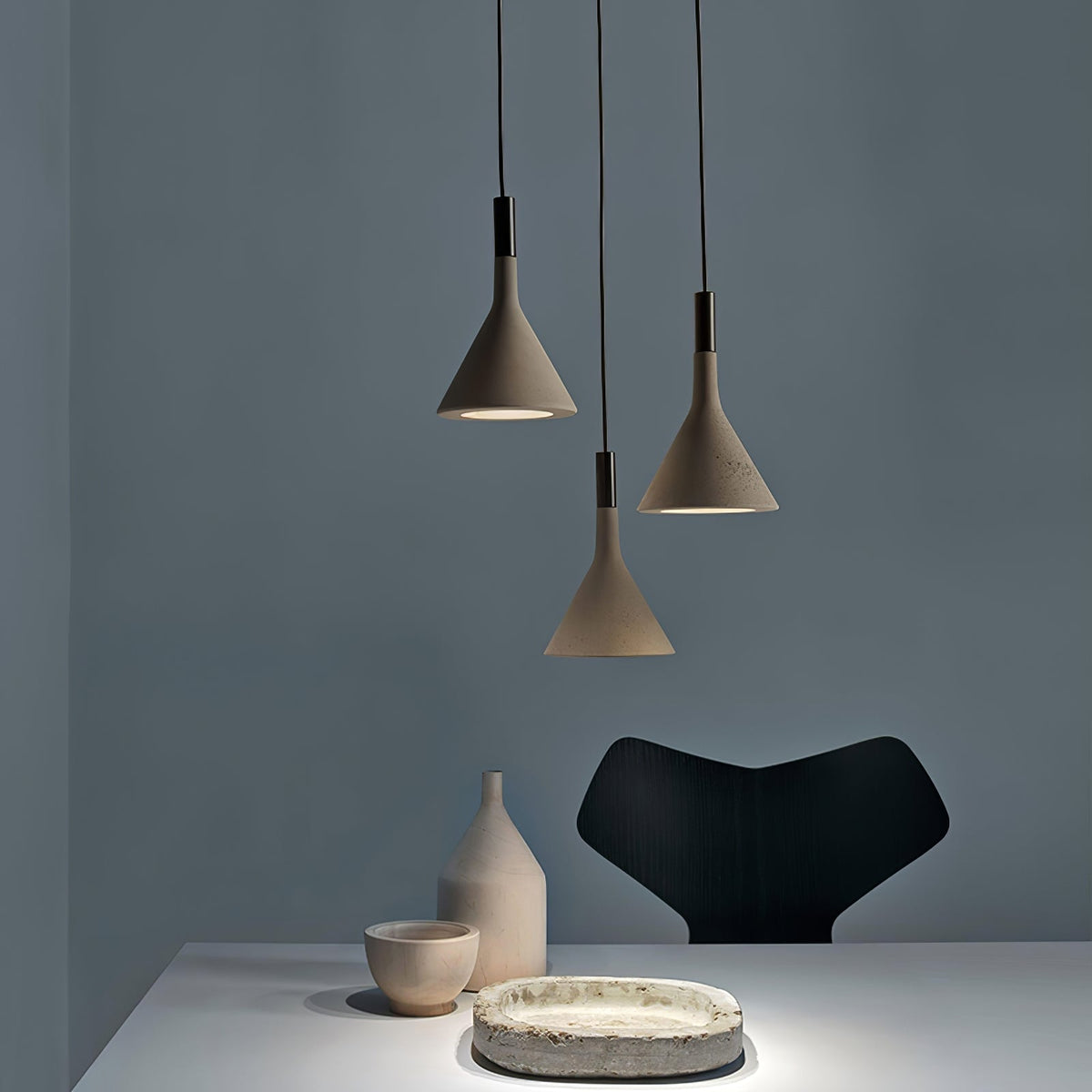 Conical Concrete Pendant Light - view 5